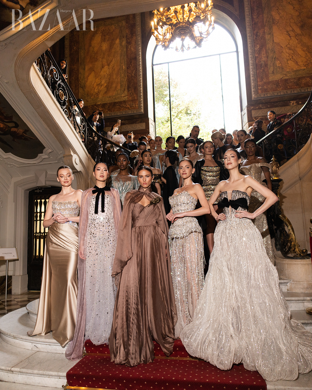 Iuliia Bazhan walks for Linh Nga Couture at Paris Fashion Week 2026 2