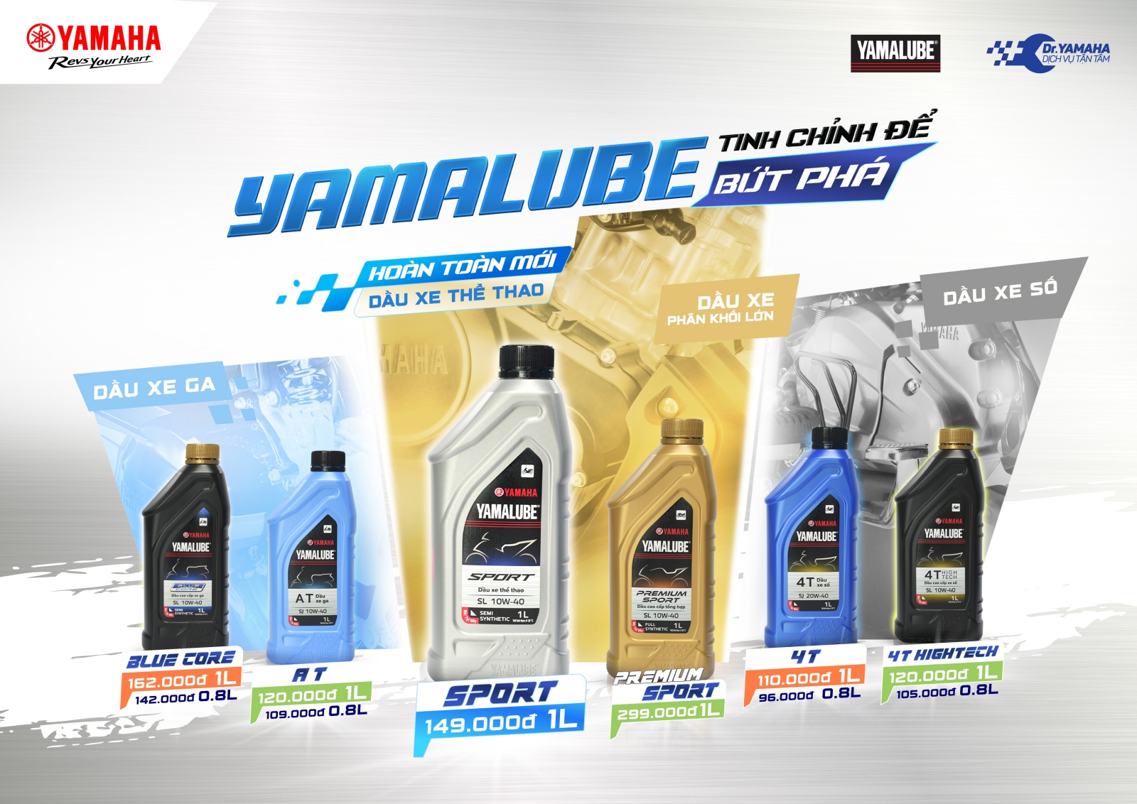 Yamalube – dầu nhớt chính hãng dành cho xe máy