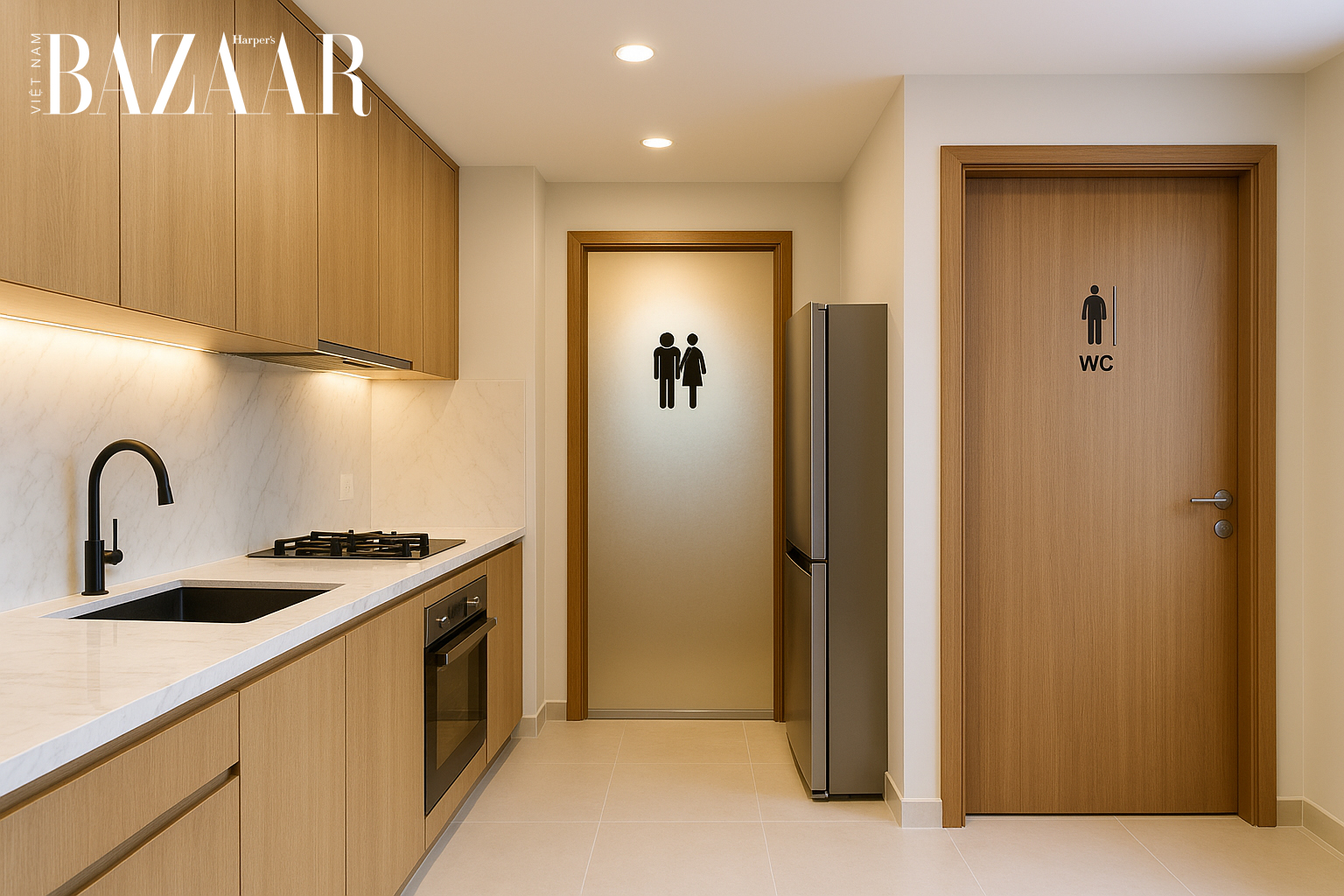 Giữ cửa nhà vệ sinh luôn đóng