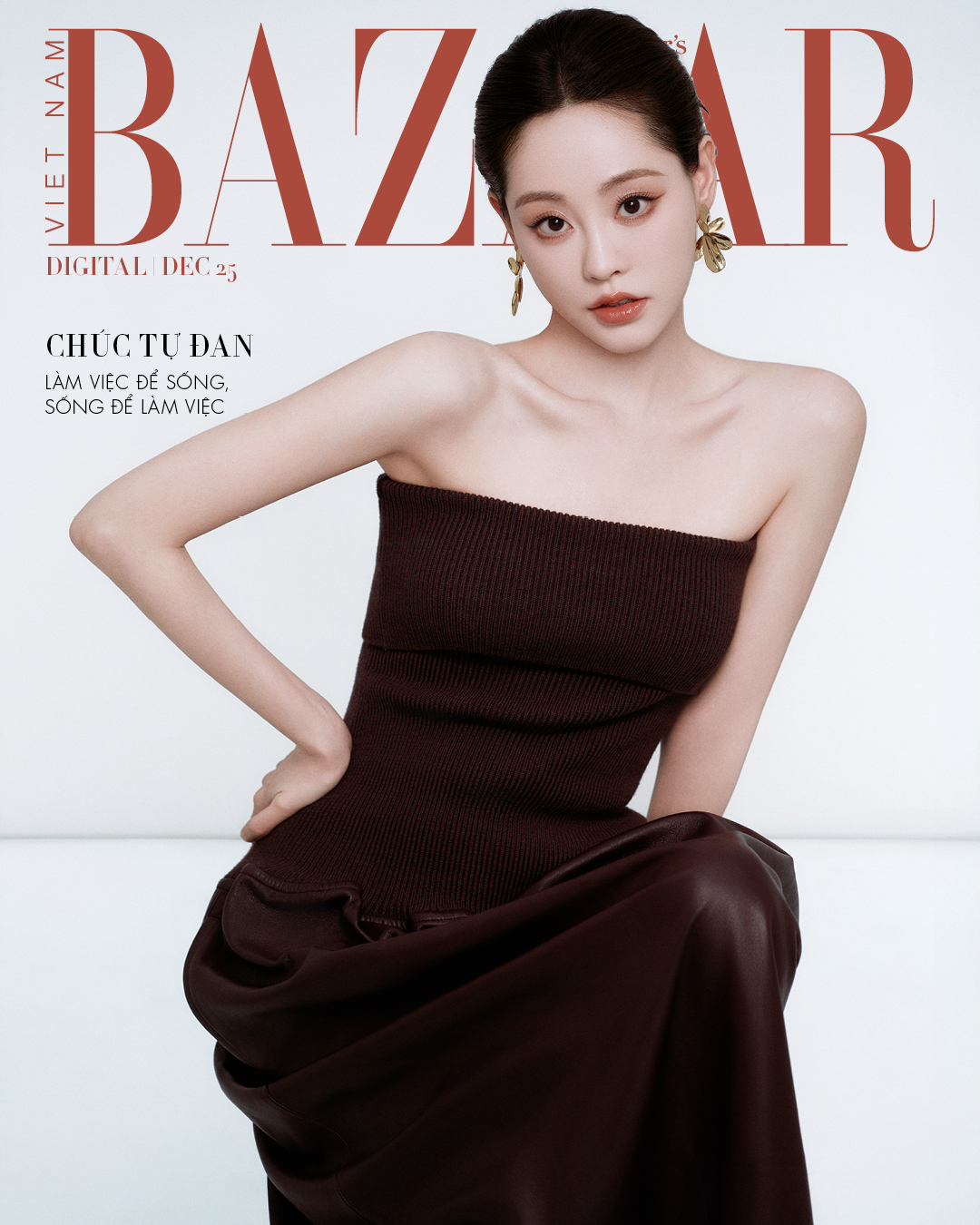 Chúc Tự Đan trên bìa Harper's Bazaar Việt Nam tháng 12/2025