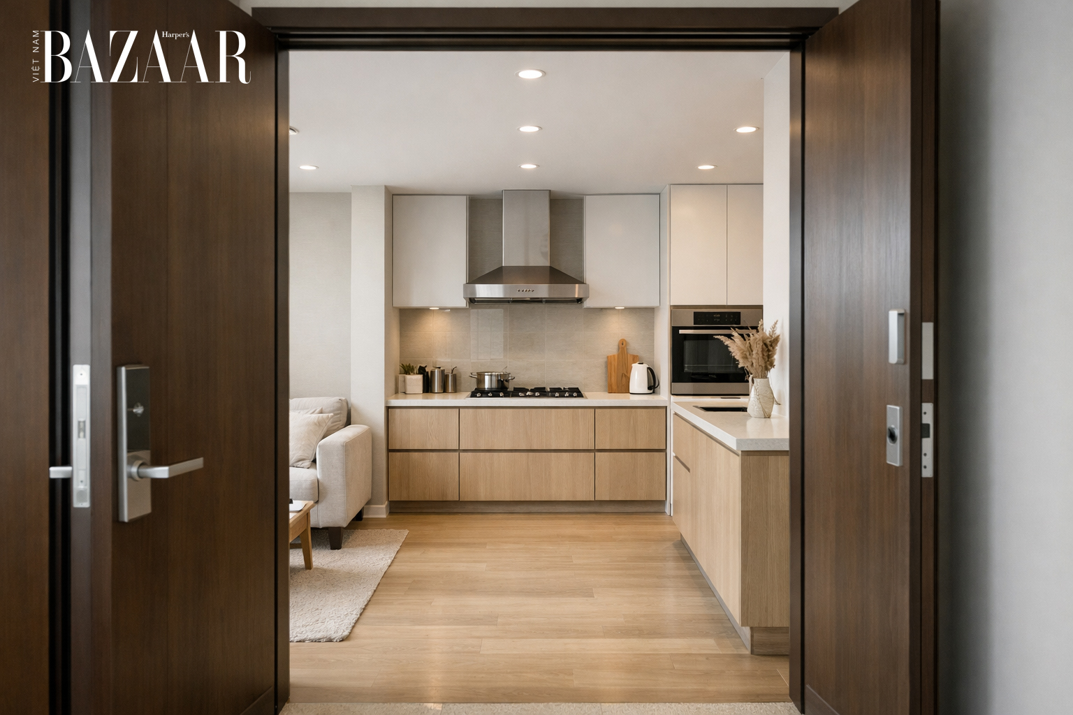 Bếp nằm ngay chỗ gió ra vào, không hợp phong thủy