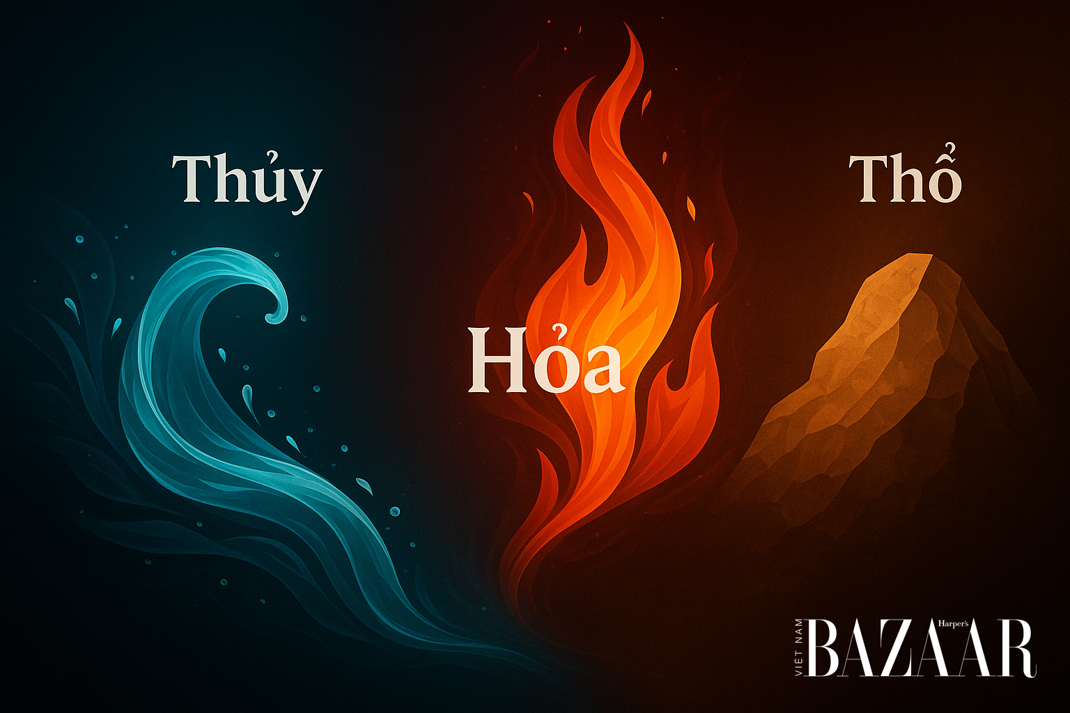 thủy kỵ hoả và thổ