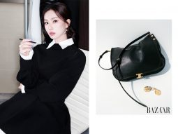 Lưu Thi Thi diện túi Celine Soft Triomphe mới của Michael Rider