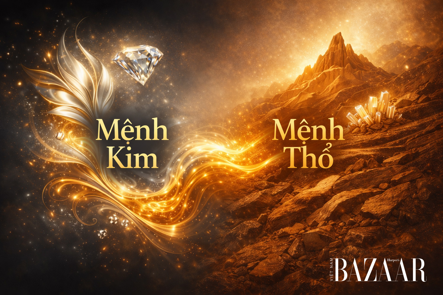 sinh con mệnh Thổ hoặc Kim