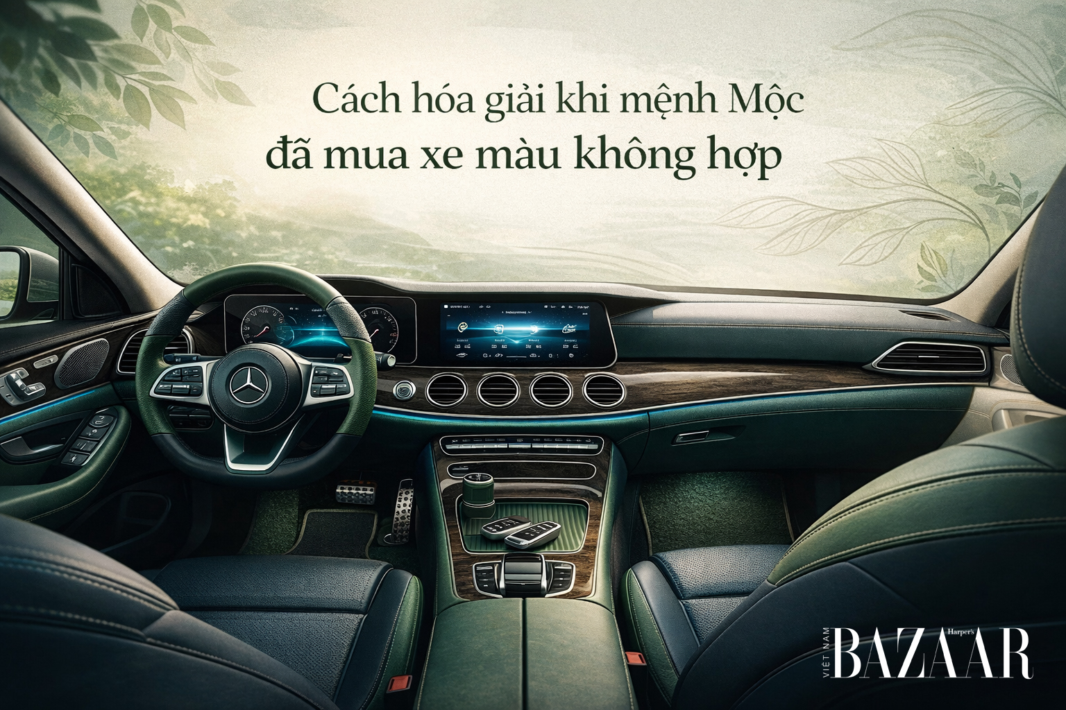 Điều chỉnh màu nội thất xe