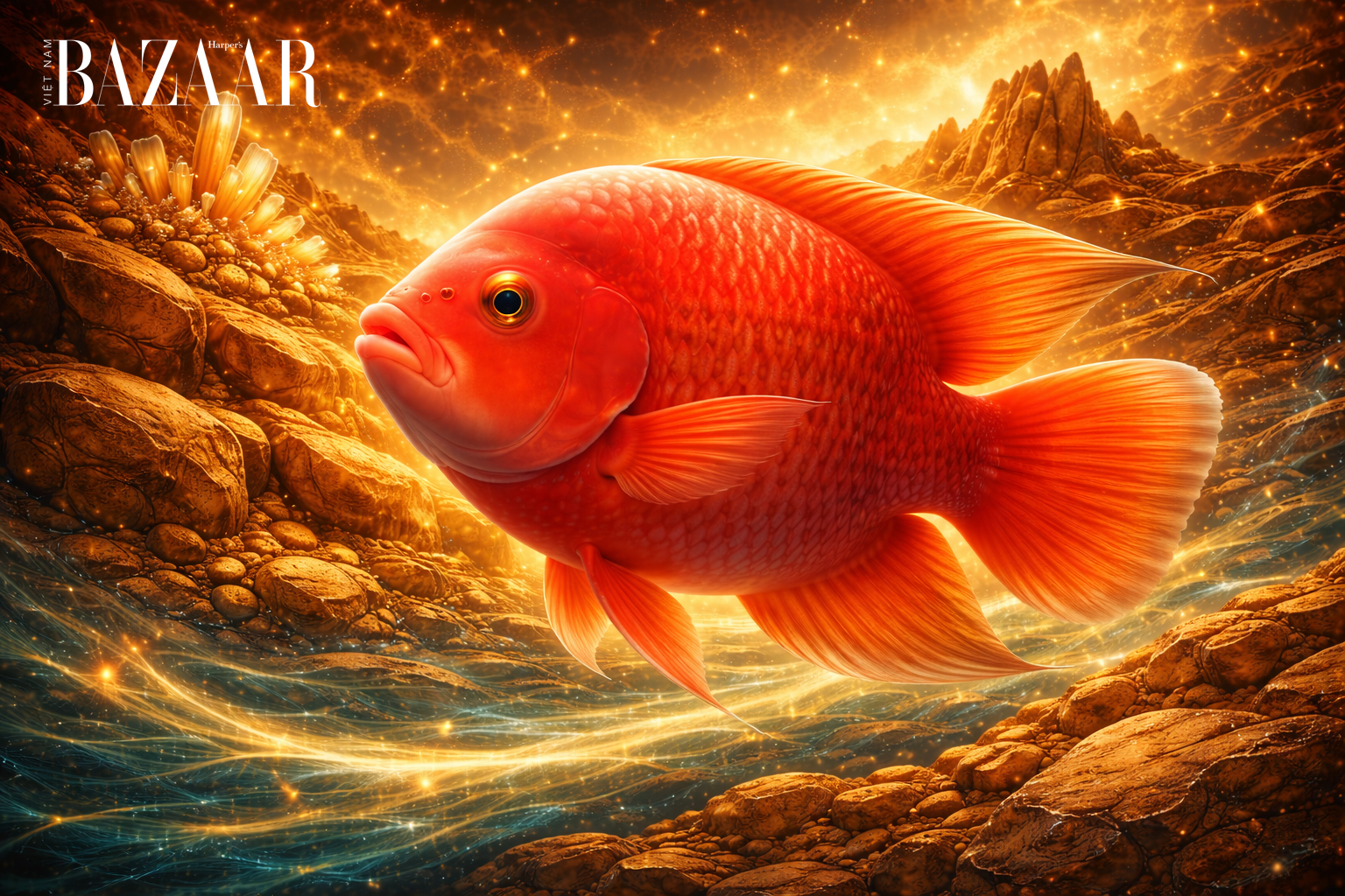 Mệnh Thổ nuôi cá được không? Nuôi cá huyết anh vũ