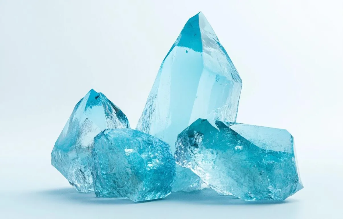 Mệnh Thủy hợp đá màu gì? Aquamarine (Hải lam ngọc)