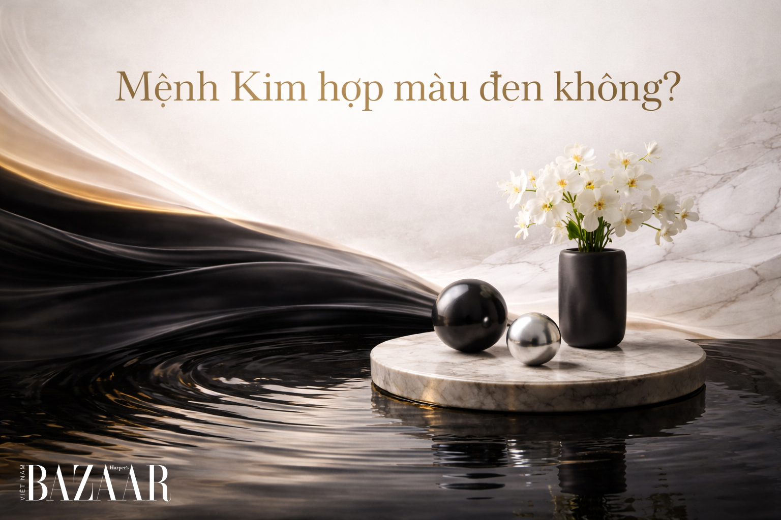 Mệnh Kim hợp màu đen không?