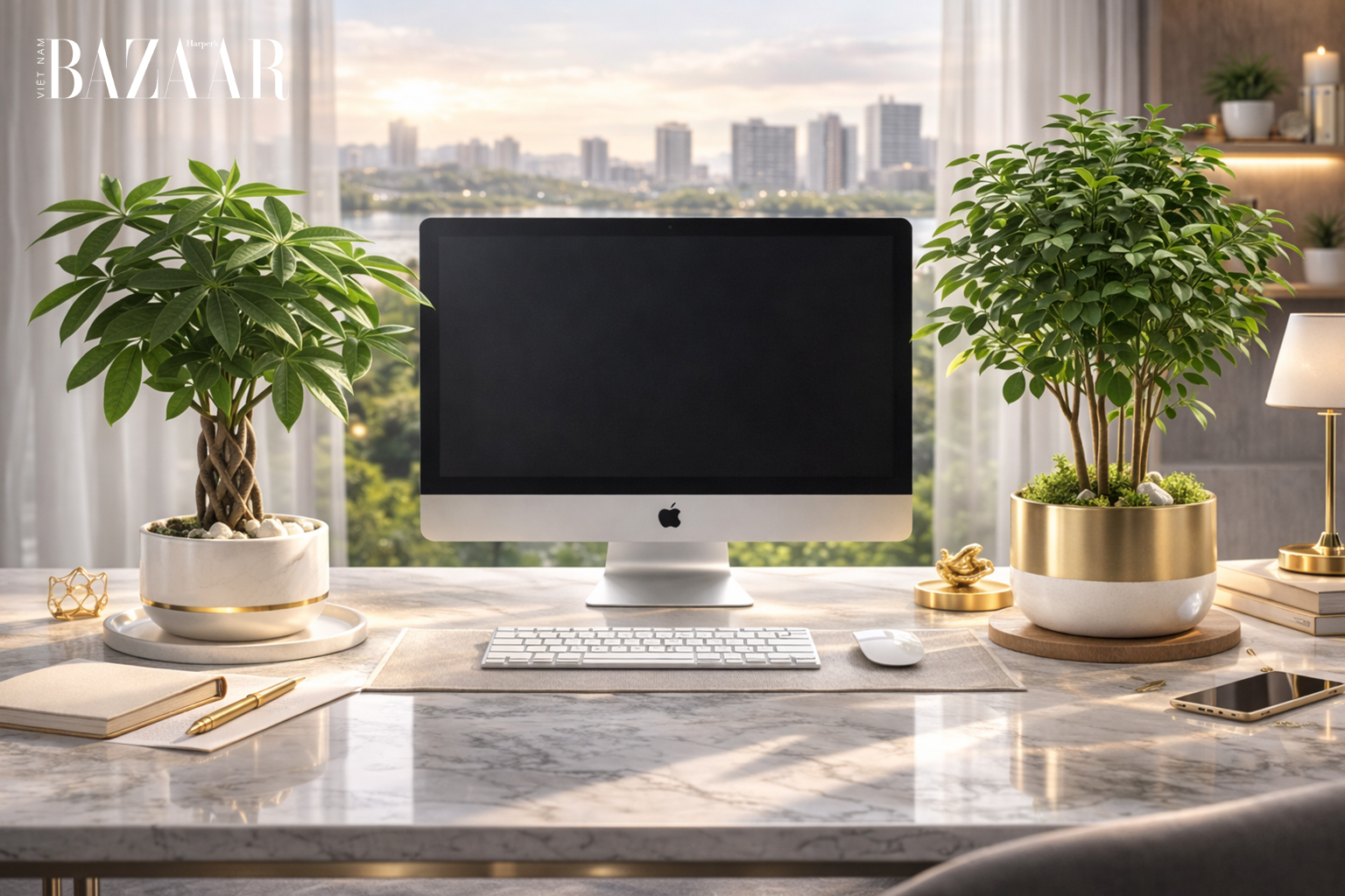 Cây kim ngân và cây hạnh phúc.