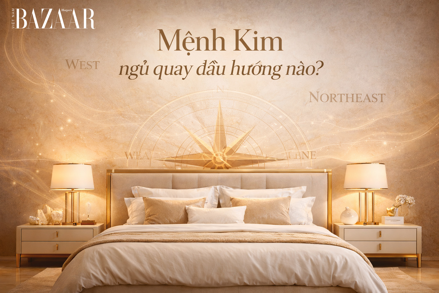 Mệnh Kim ngủ quay đầu hướng nào?