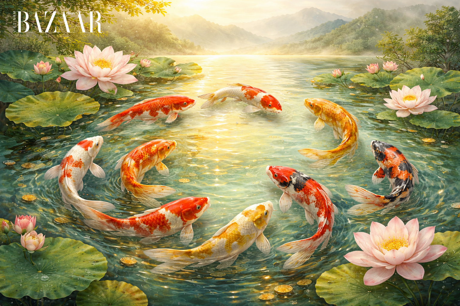 Tranh cửu ngư quần hội