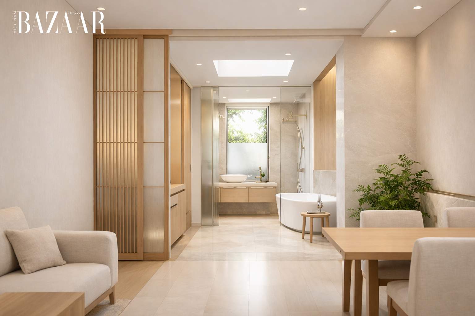 Đặt nhà vệ sinh ở cuối nhà