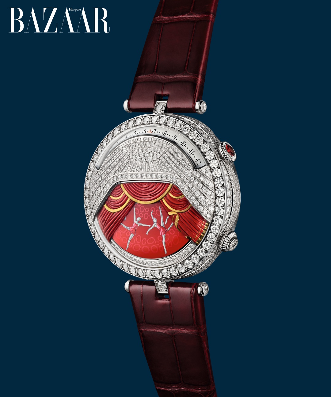 Đồng hồ Lady Arpels Ballerine Musicale Rubis.
