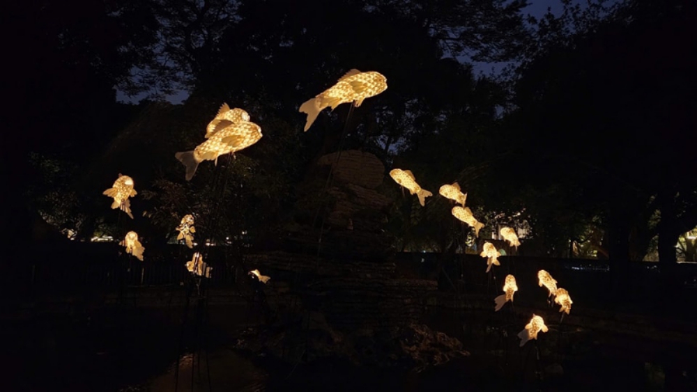 Vườn ánh sáng tại Văn Miếu kết hợp nghệ thuật sáng tạo và bản sắc văn hóa dân tộc插图1