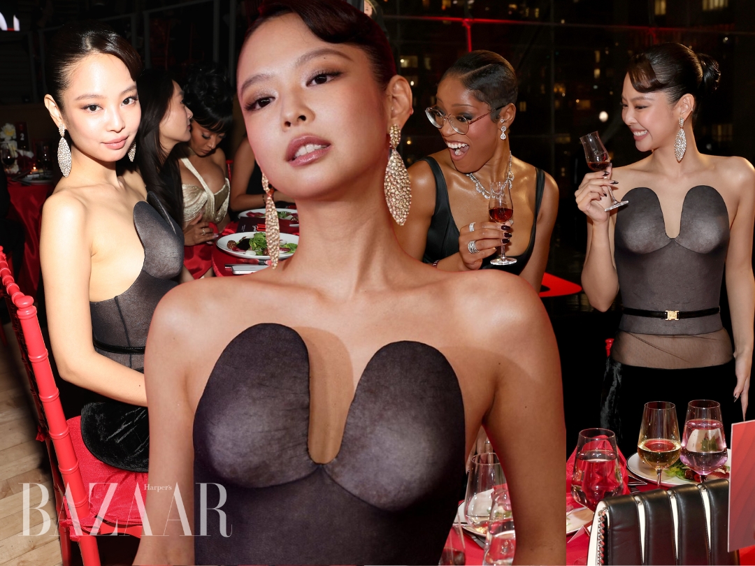 Jennie diện đầm siêu thực bên dàn sao