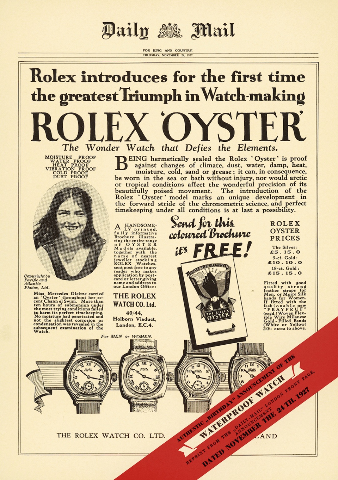 Đồng hồ Rolex Oyster 