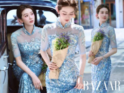 Lưu Thi Thi bắt trend "nàng thơ" phố đi bộ dưới nắng vàng rực của thủ đô Hà Nội