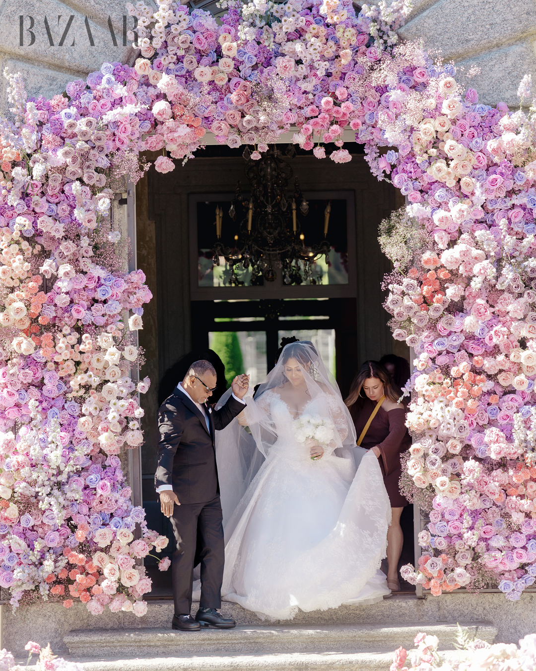Inside Los Angeles Chargers Star Dalvin Tomlinson and Giselle Devot Tomlinson’s Million Dollar Lake Como Wedding Weekend插图12