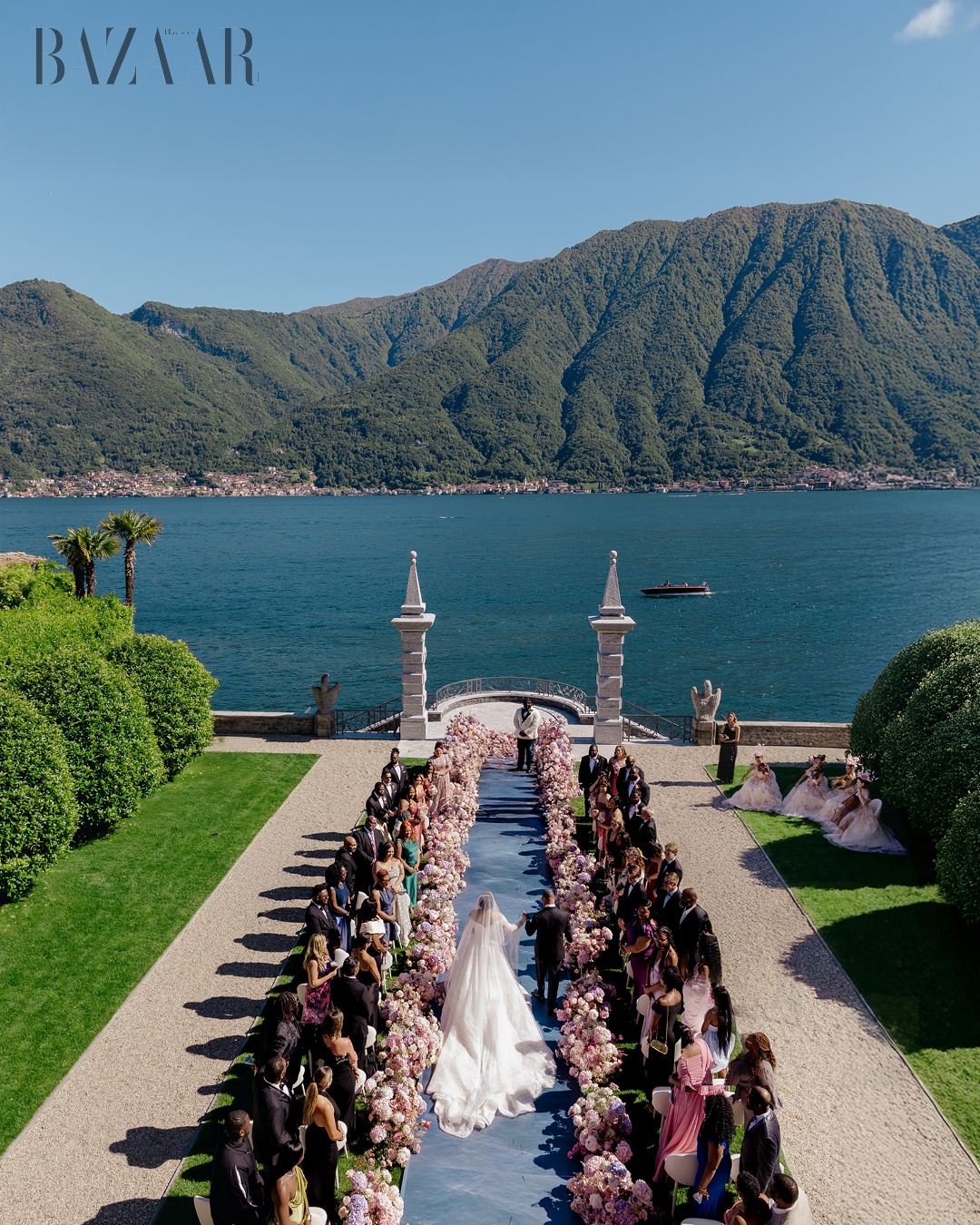 Inside Los Angeles Chargers Star Dalvin Tomlinson and Giselle Devot Tomlinson’s Million Dollar Lake Como Wedding Weekend插图13
