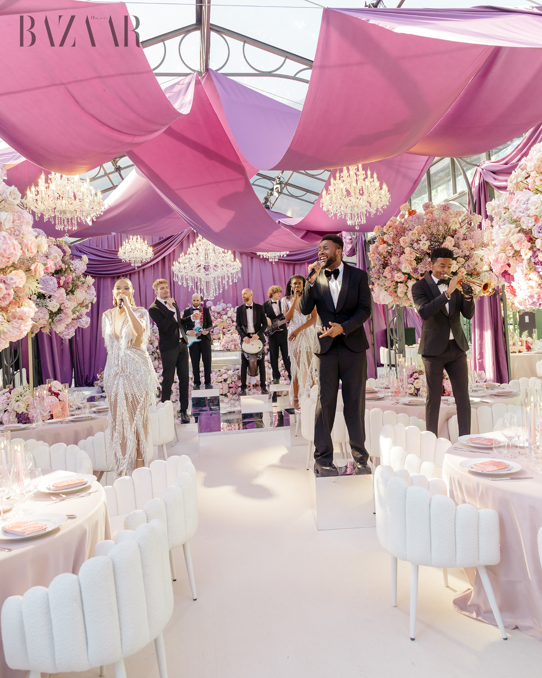 Inside Los Angeles Chargers Star Dalvin Tomlinson and Giselle Devot Tomlinson’s Million Dollar Lake Como Wedding Weekend插图17