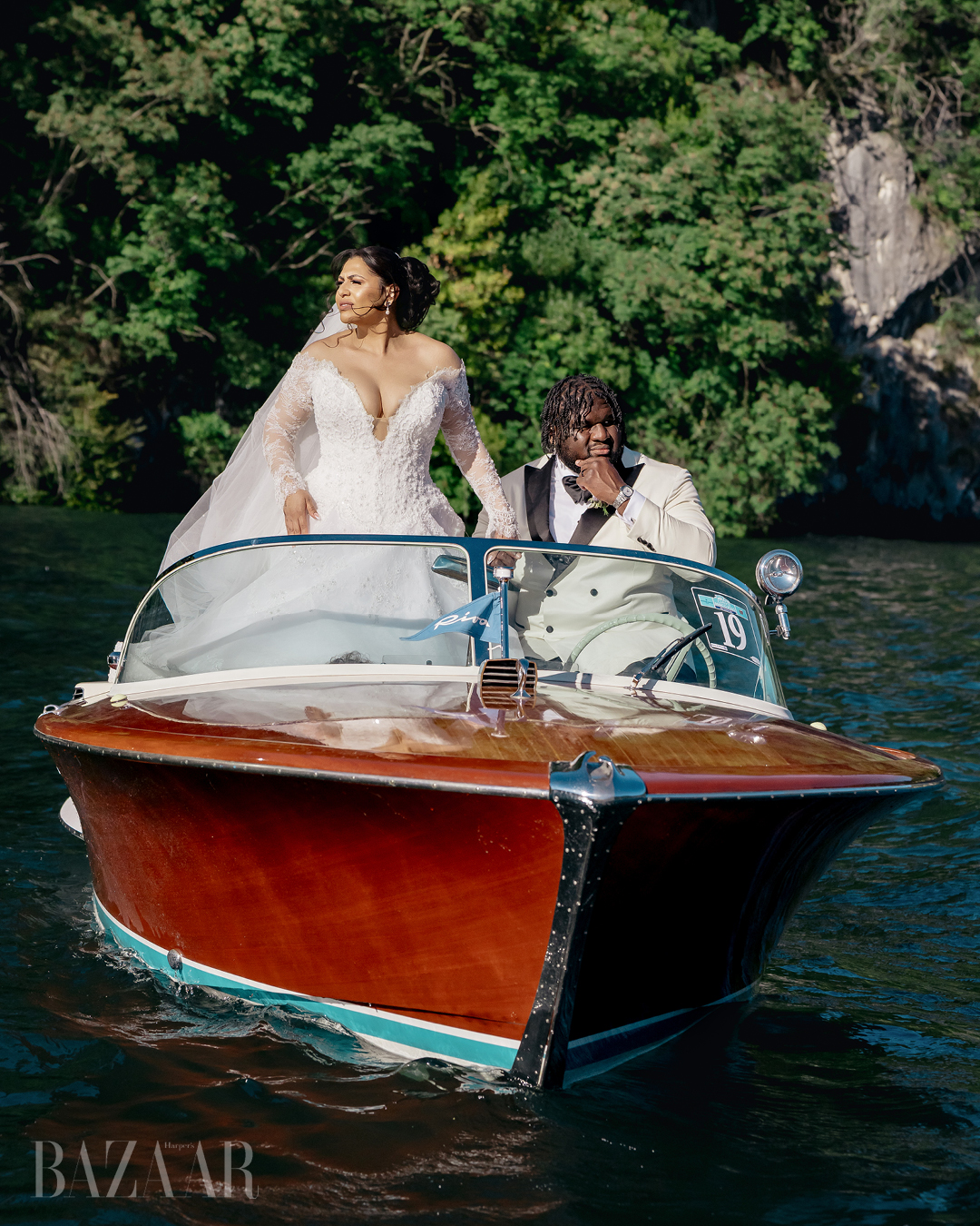 Inside Los Angeles Chargers Star Dalvin Tomlinson and Giselle Devot Tomlinson’s Million Dollar Lake Como Wedding Weekend插图29