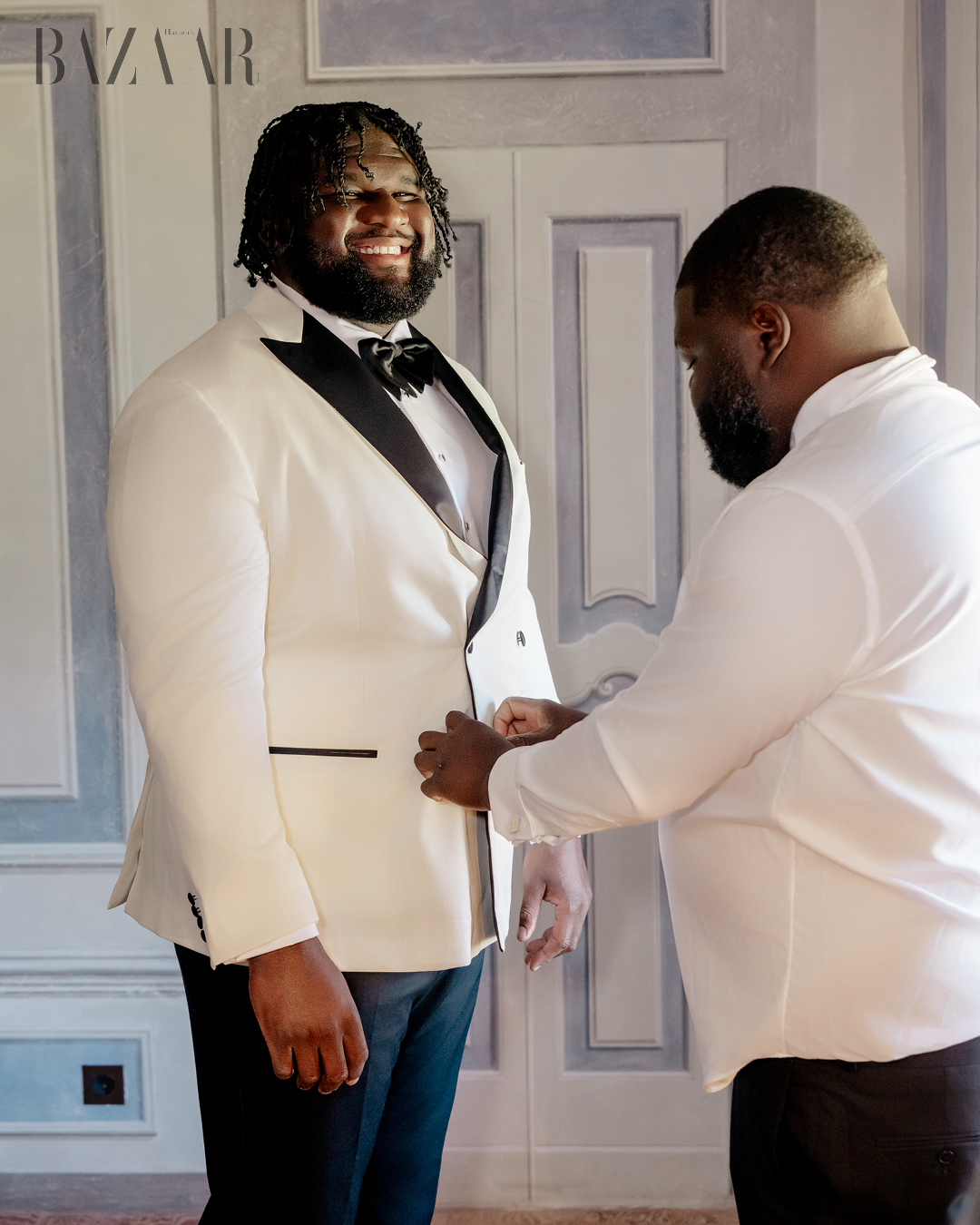 Inside Los Angeles Chargers Star Dalvin Tomlinson and Giselle Devot Tomlinson’s Million Dollar Lake Como Wedding Weekend插图6