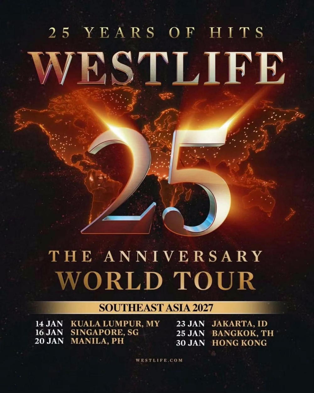 WESTLIFE 25: The Anniversary World Tour