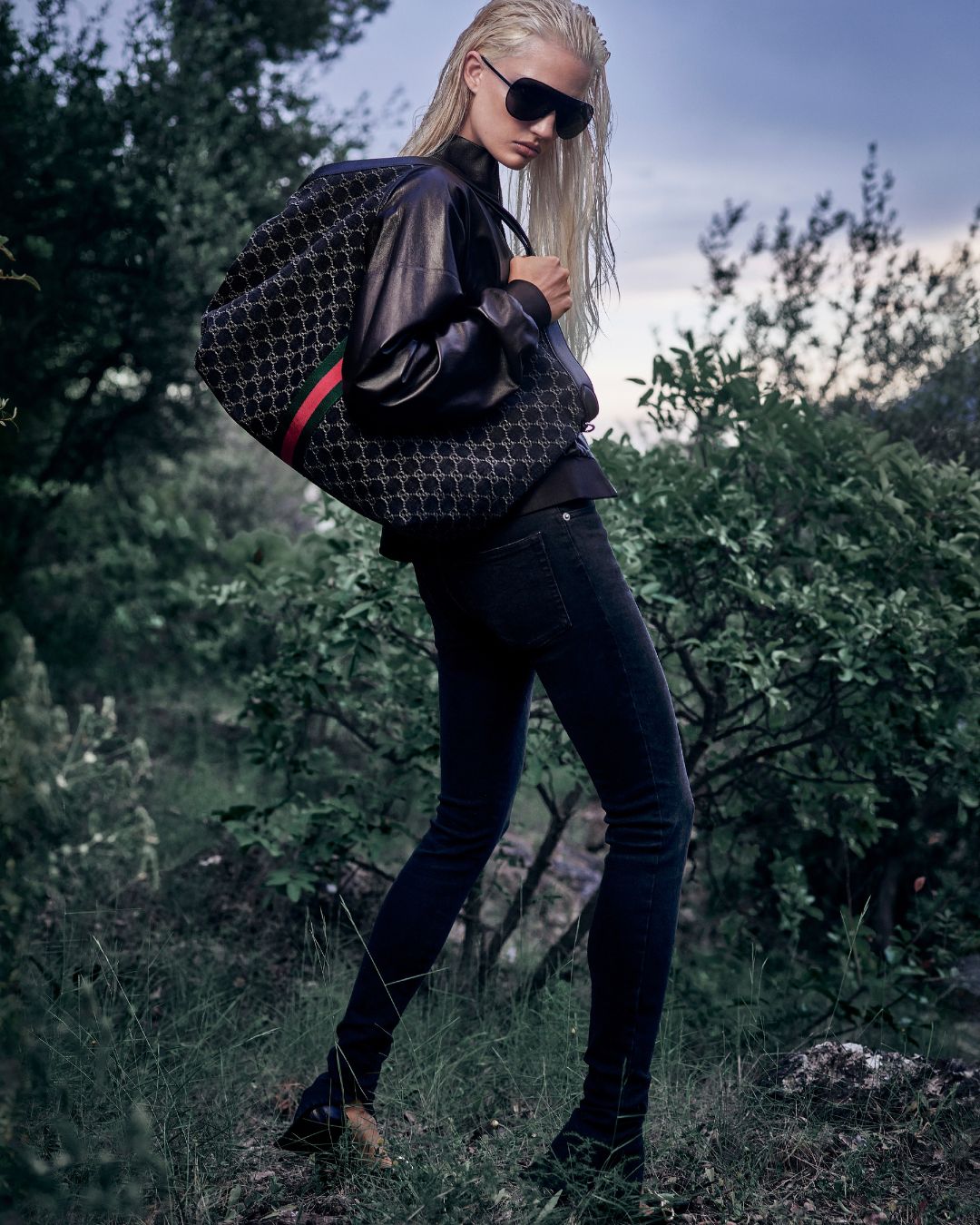 Không thể nhận ra Điền Hi Vi trong chiến dịch Gucci Monte Carlo插图4