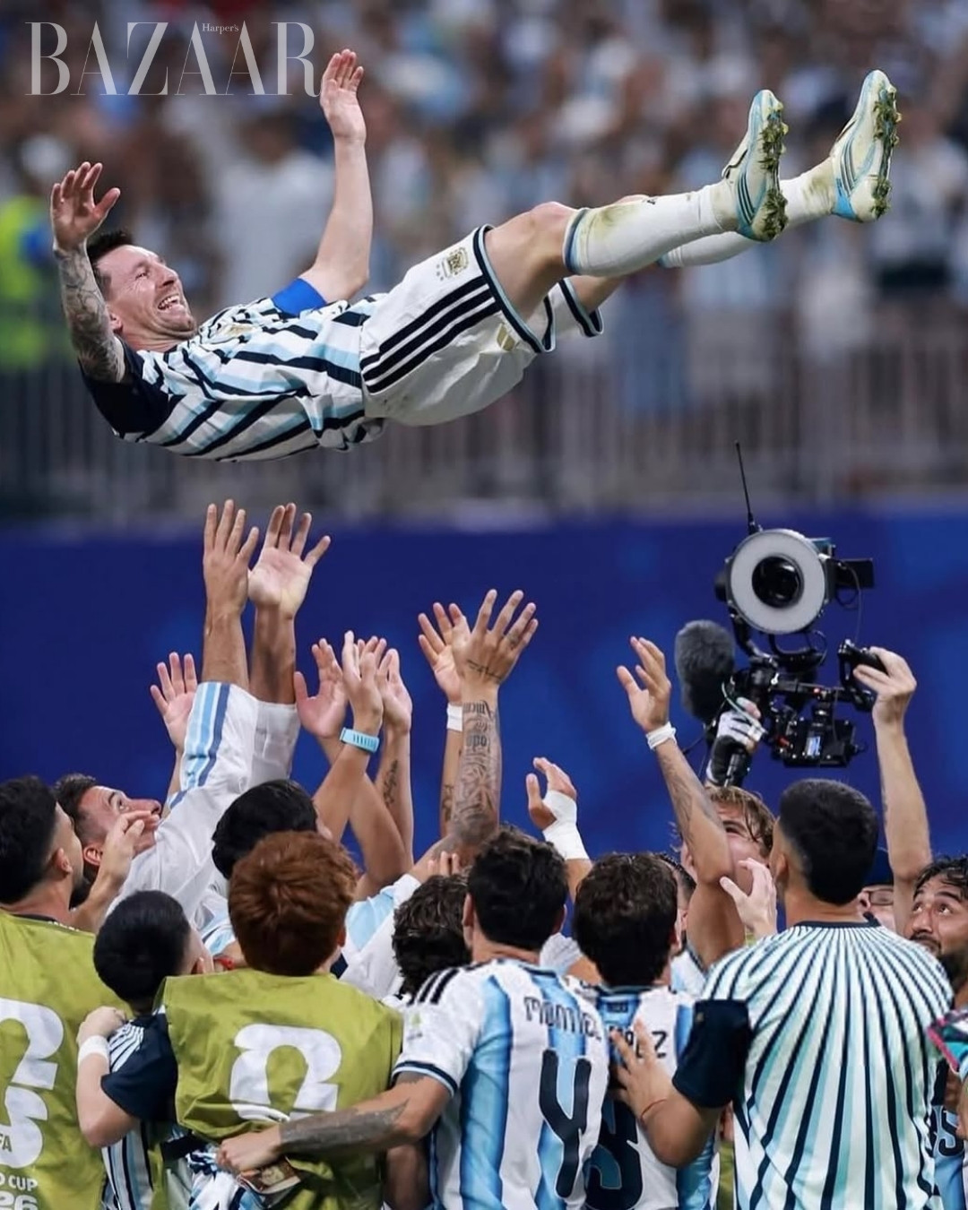 Cách vợ của Lionel Messi khéo léo cổ vũ chồng插图