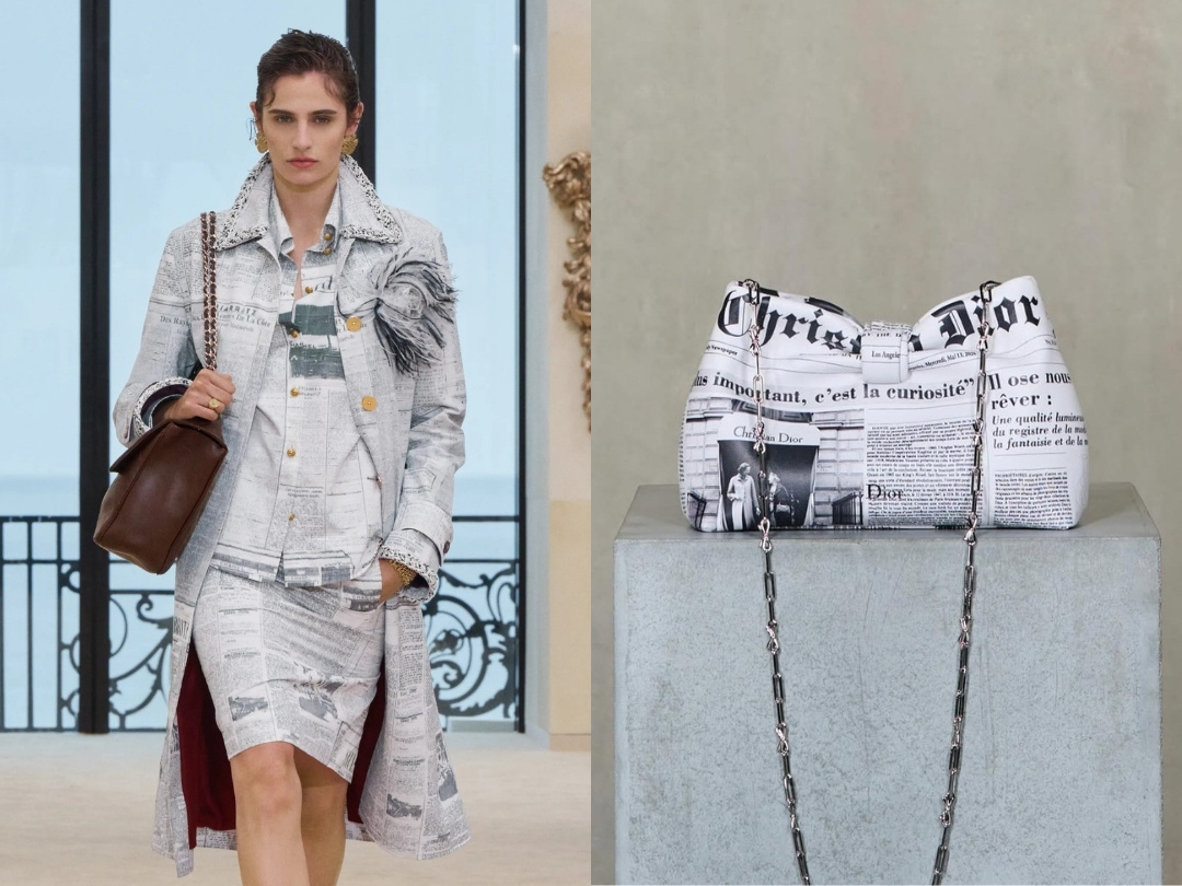 Dior và Chanel cùng “lên trang nhất”, hồi sinh họa tiết Newspaper Print mùa Cruise 2027插图 Dior và Chanel cùng “lên trang nhất”, hồi sinh họa tiết Newspaper Print mùa Cruise 2027插图