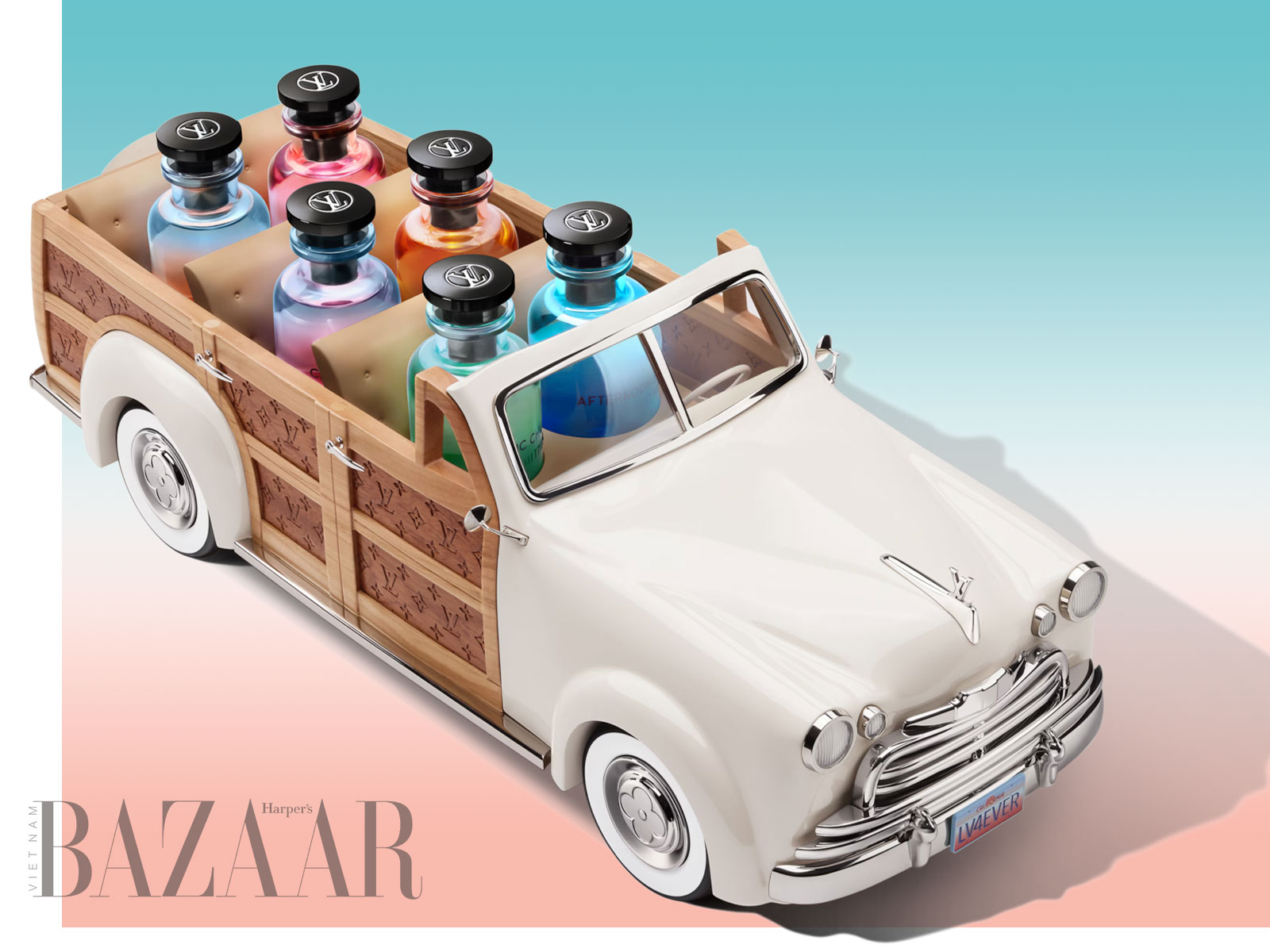 Louis Vuitton gói gọn giấc mơ California trong bộ sưu tập nước hoa Woody Wagon Colognes插图1
