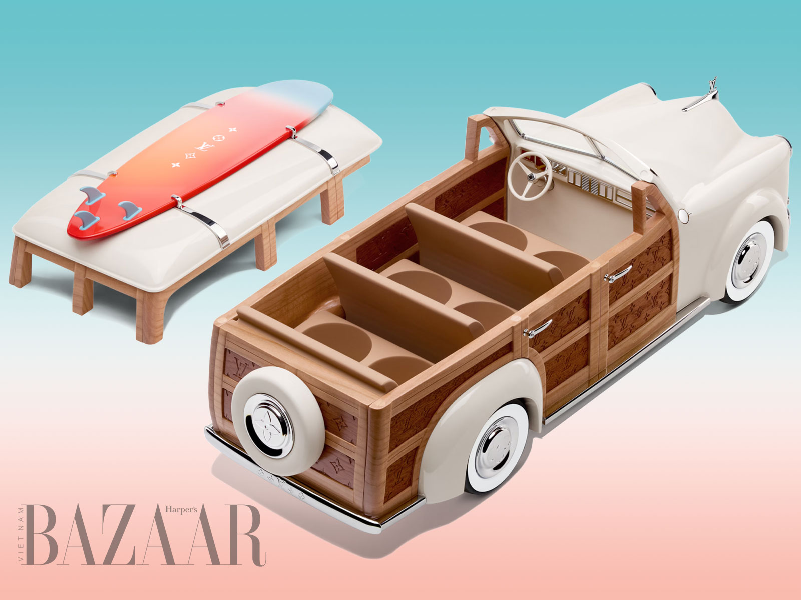 Louis Vuitton gói gọn giấc mơ California trong bộ sưu tập nước hoa Woody Wagon Colognes插图4