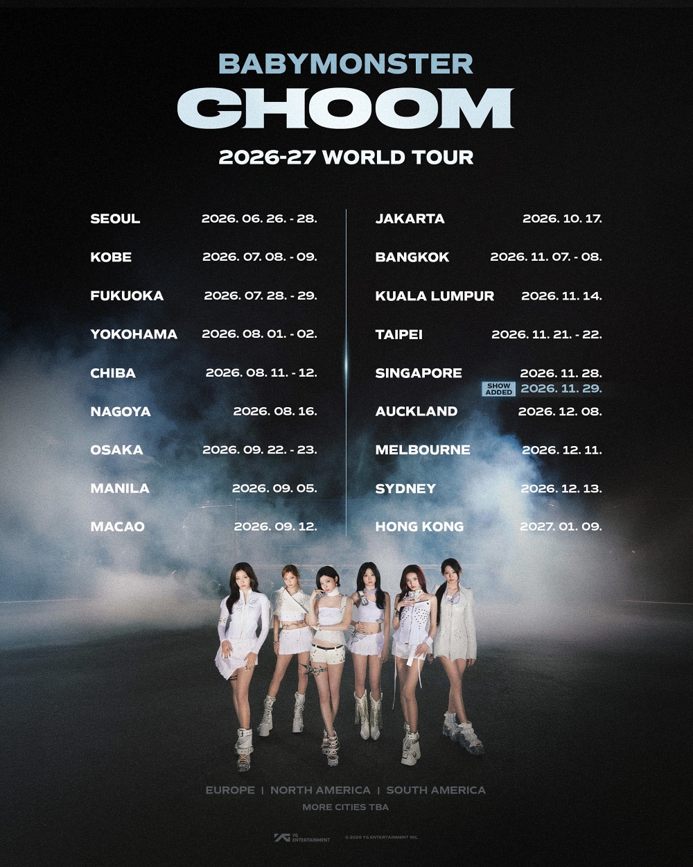 BABYMONSTER CHOOM 2026–27 WORLD TOUR