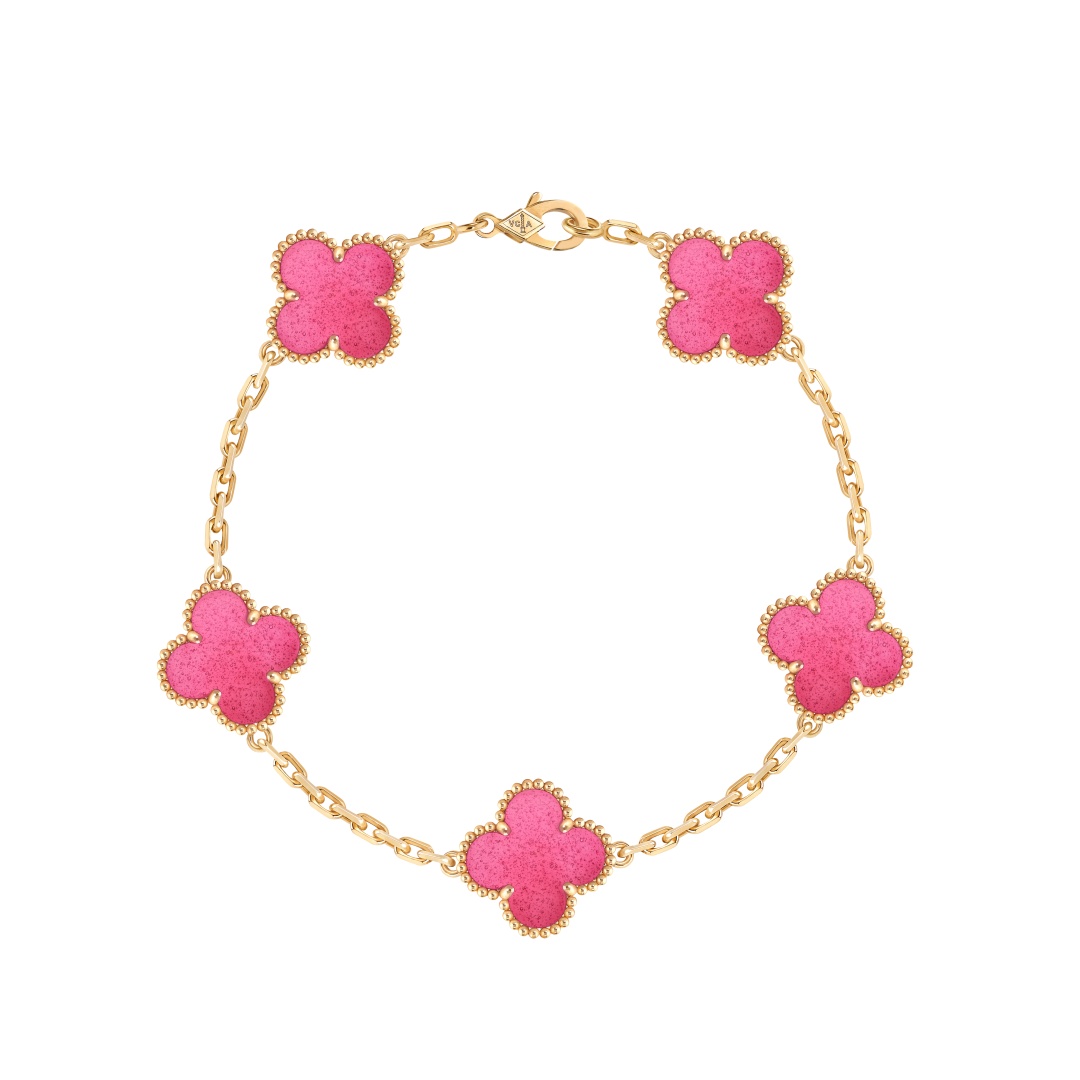 Van Cleef & Arpels Alhambra men hồng 