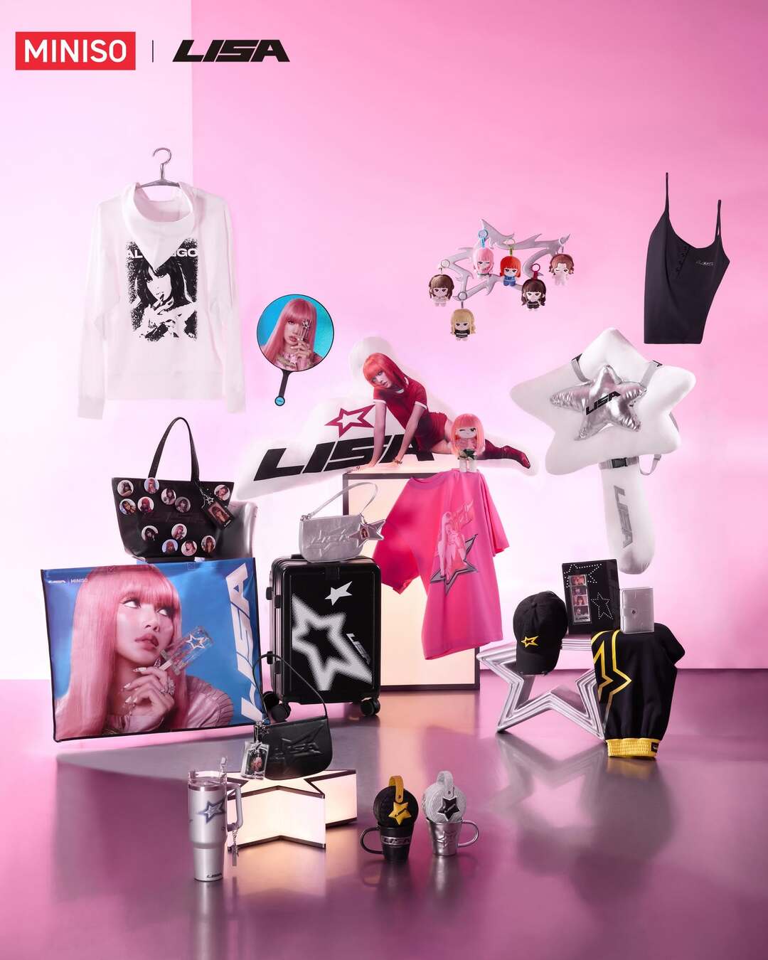 bzvn lisa blackpink blind box tui mu miniso pop up world tour (6)