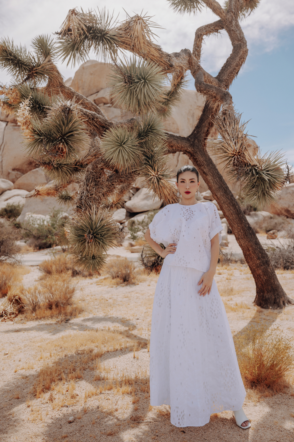 Thời trang nghỉ dưỡng của VUNGOC&SON đến công viên Joshua Tree nước Mỹ插图1